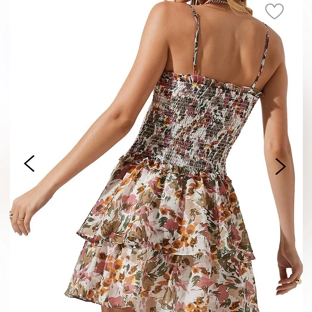 XS Mini Ruffle Cutout Dress - Picture 6 of 7